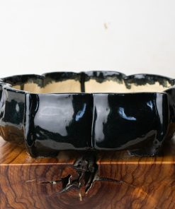 dark blue lotus pot