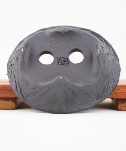 Ovale pot zwart 13 cm