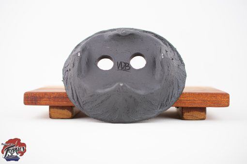 Ovale pot zwart 13 cm