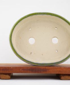 Ovale pot groen 16,5 cm
