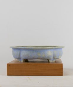 Lichtblauwe mokko bonsai pot