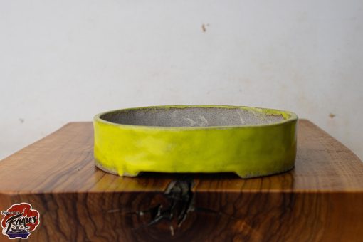 yellow oval pot